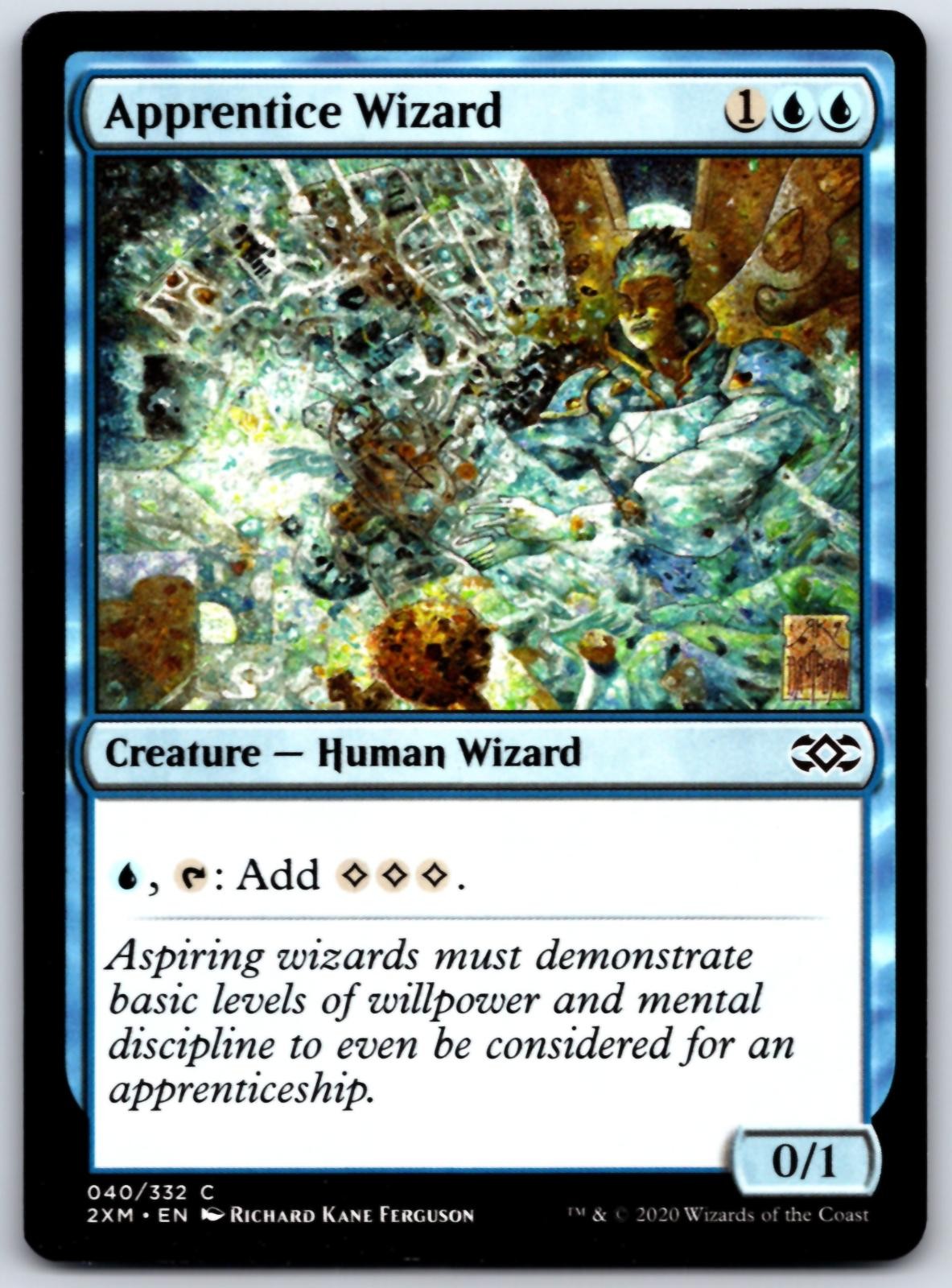 Apprentice Wizard 40 C Double Masters Magic: The Gathering NM