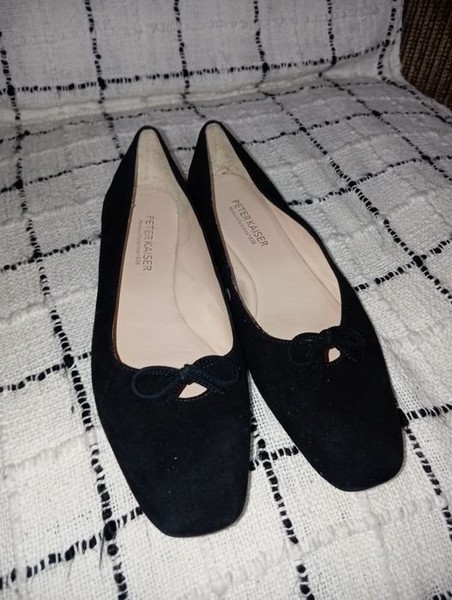 Women Heels Black Leather 40