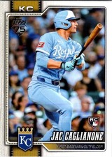 Jac Caglianone 2026 Topps Series 1 Baseball #138 - Kansas City Royals RC