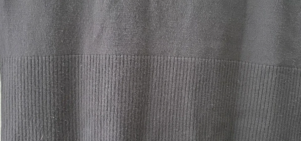 Michael Kors MK Black 5 Snap Ribbed Bottom V Front Cardigan Size S/P — 第 3/4 张图片