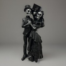 DÍA DE LOS MUERTOS Nicole Miller Novia Novio Resina Estatua Estatuilla Halloween Viral