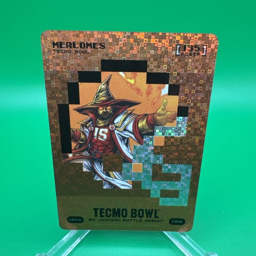 Bo Jackson Battle Arena Tecmo Bowl Merlomes Helmet Icon Battlefoil Fire