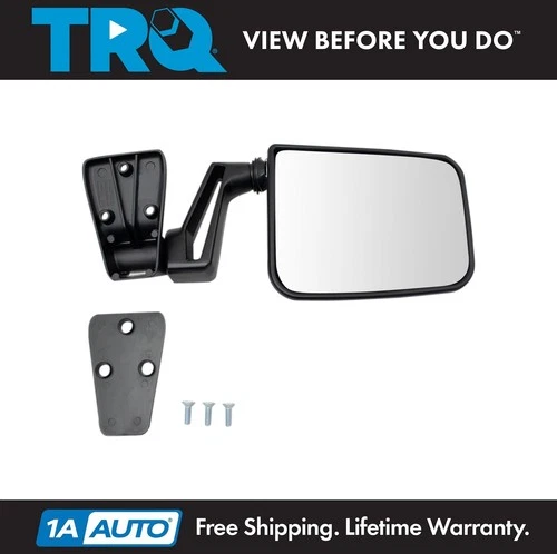 TRQ Manual Folding Mirror High Quality Right RH Passenger Side for Jeep Wrangler