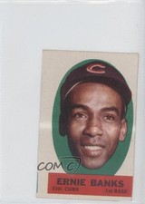 1963 Topps Peel-Offs Ernie Banks (Peeling Directions) HOF b7j