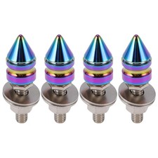 Cache-Vis M6 45mm multicolore 4 pcs pour moto plaque immatriculation