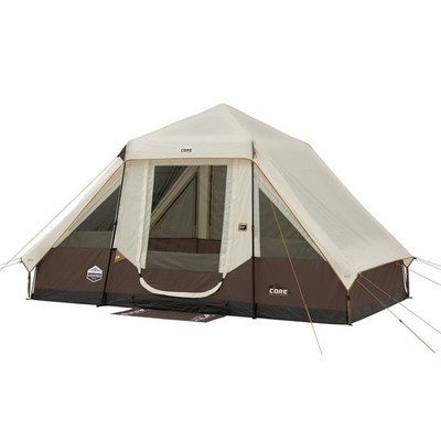 CORE Instant Cabin Tent with LED Lights | Large Family Lighted Pop Up Tent wi...