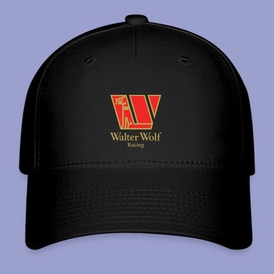 Walter Wolf Racing Black Hat Twill Hat Baseball Cap Size S/M & L/XL