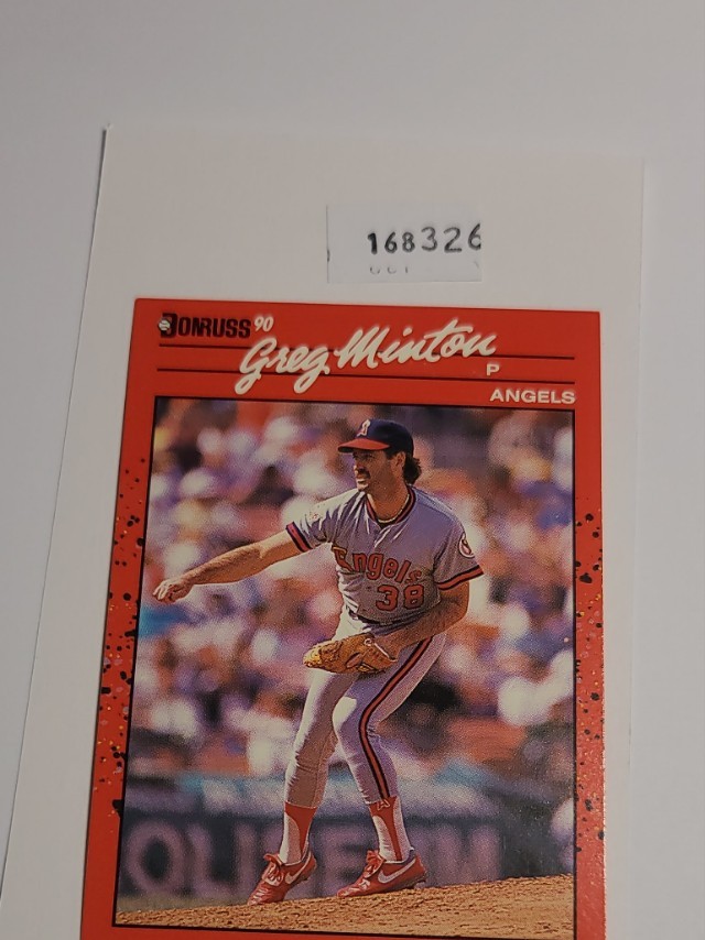 1990 Donruss Greg Minton California Angels #116b