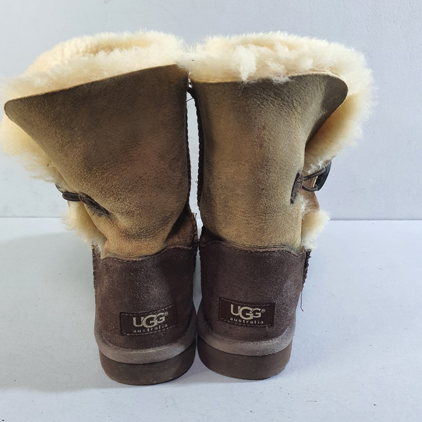 UGG Boots Bomber Brown Bailey Button Sheepskin An… - image 14