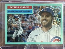 2023 Topps Archives #45 Patrick Wisdom Aqua Sparkle Foil /75 Cubs NM-MINT