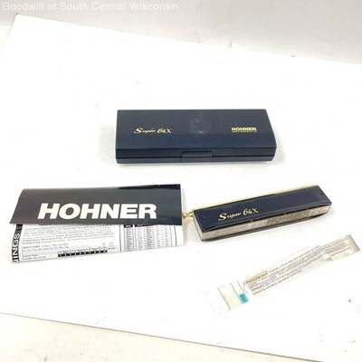 Hohner Super 64X Chromatic Harmonica Made in Germany with Case and Paperwork
