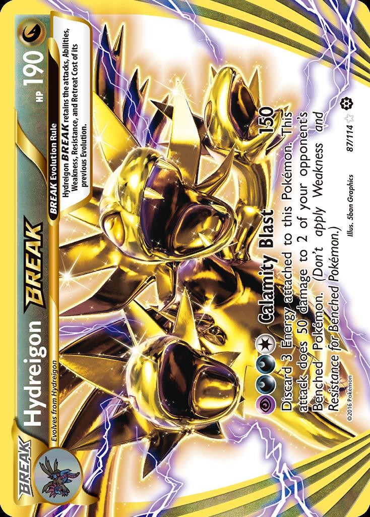 Pokemon Hydreigon BREAK (87/133) Steam Siege LP HOLO