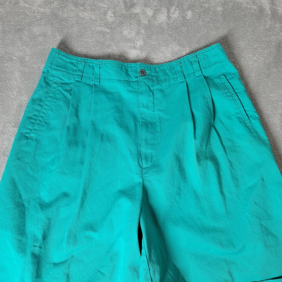 Pantalones Cortos Westbound Para Mujer 18 Plus Cremallera Azul Puño Dobladillo Algodón Informal Bolsillos Foto 3 de 4