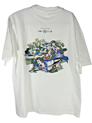 Honor of Kings World Anime Grafik T-Shirt weiß importiert Herren 5XL