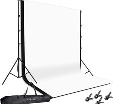 Photo Background Support System W/ 8.5 x 10ft Backdrop Stand Kit 100 Cotton