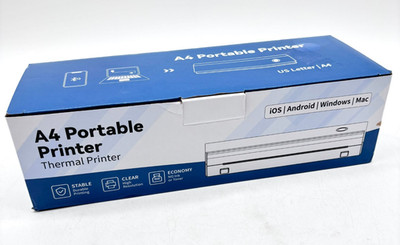 High Resolution No Ink/Toner Portable A4 Printer For Windows/iOS/Android/MAC