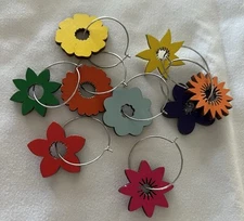 Vintage Wine Glass Charms One Size Multi Design Lightly Used