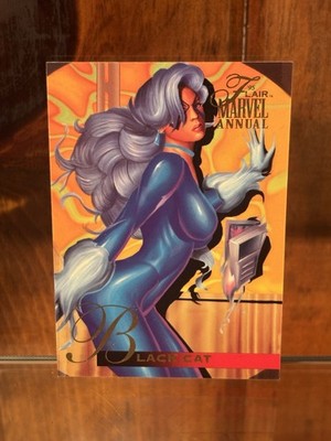 #71 BLACK CAT 1995 Flair Marvel Annual THE QUEST FOR CHIMERA