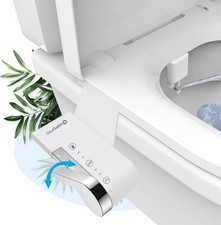 Bidet Attachment for Toilet, Non-Electric Bidet Ultra-Slim Dual Nozzle Femin...
