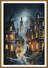 Creative Сross Stitch Embroidery Kit "A cozy night" Nova Sloboda