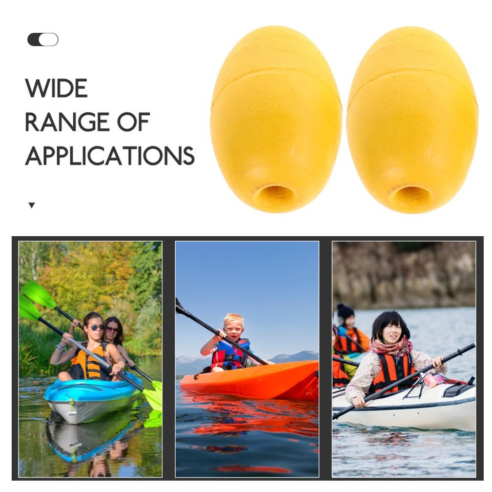 2 Pcs Floating Buoy Line Fresh Water Fishing Floats Dock Buoys Anchor ...
