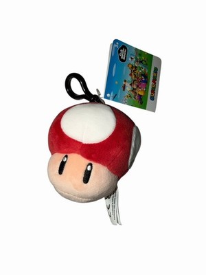 Super Mario Mushroom Plush Keychain Club Mocchi-Mocchi 4'' NWT Nintendo Toy