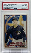 Kyle Tucker Rookie PSA 10-2016 Topps Heritage Minors- Dodgers, Tuck Everblasting