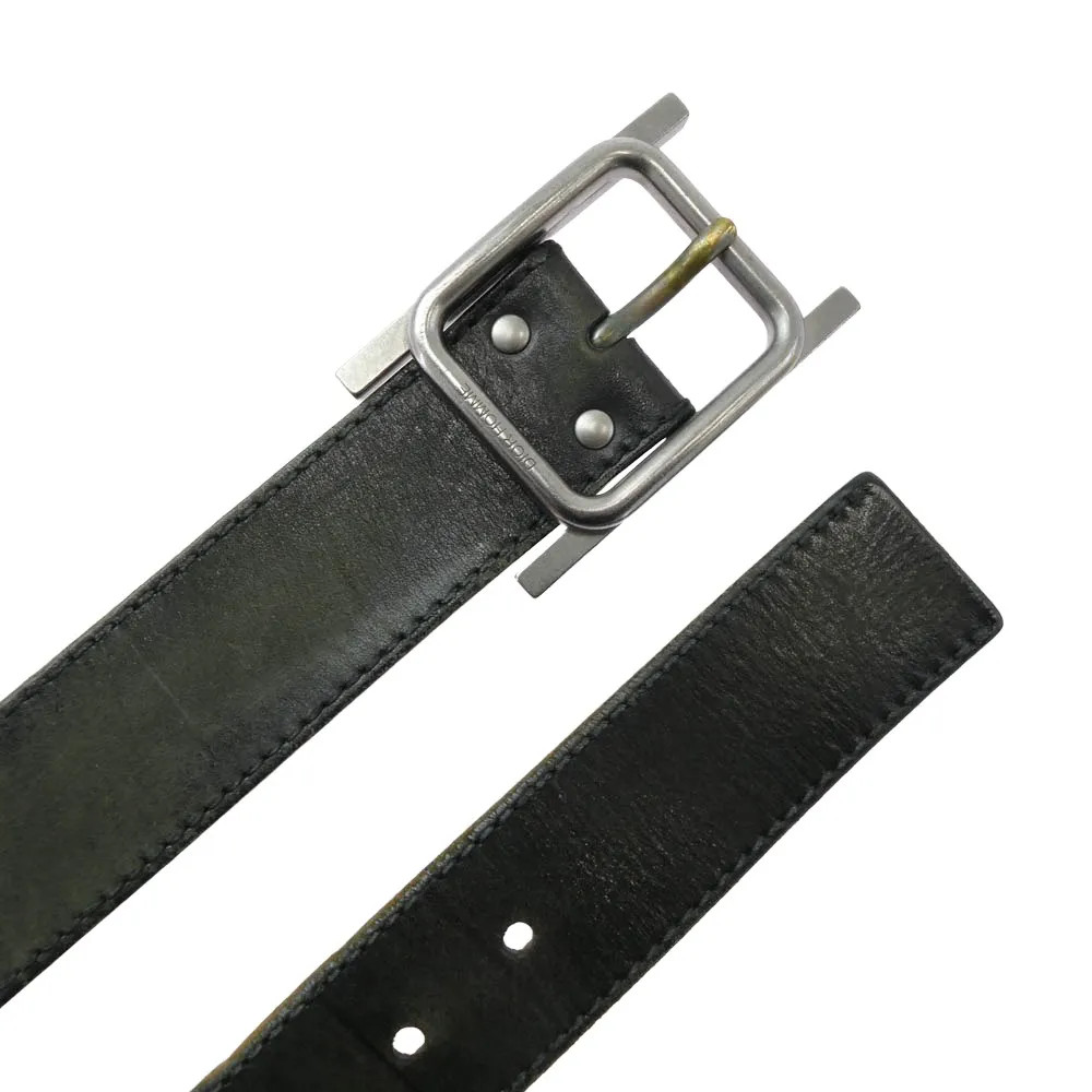 Dior Homme 05AW H Buckle Belt Black Leather Size 80 Hedi Slimane w