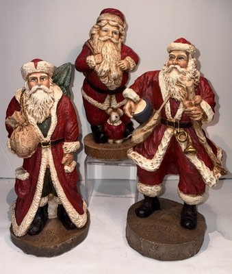 Wood World Santa s Vintage Lot Of 3 1988-89 8-9 