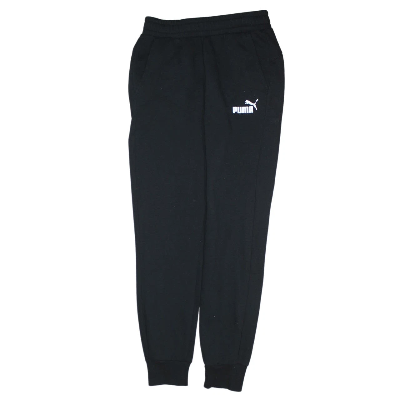 Puma Men’s Black Jogger Sweatpants Size S Elastic Waist