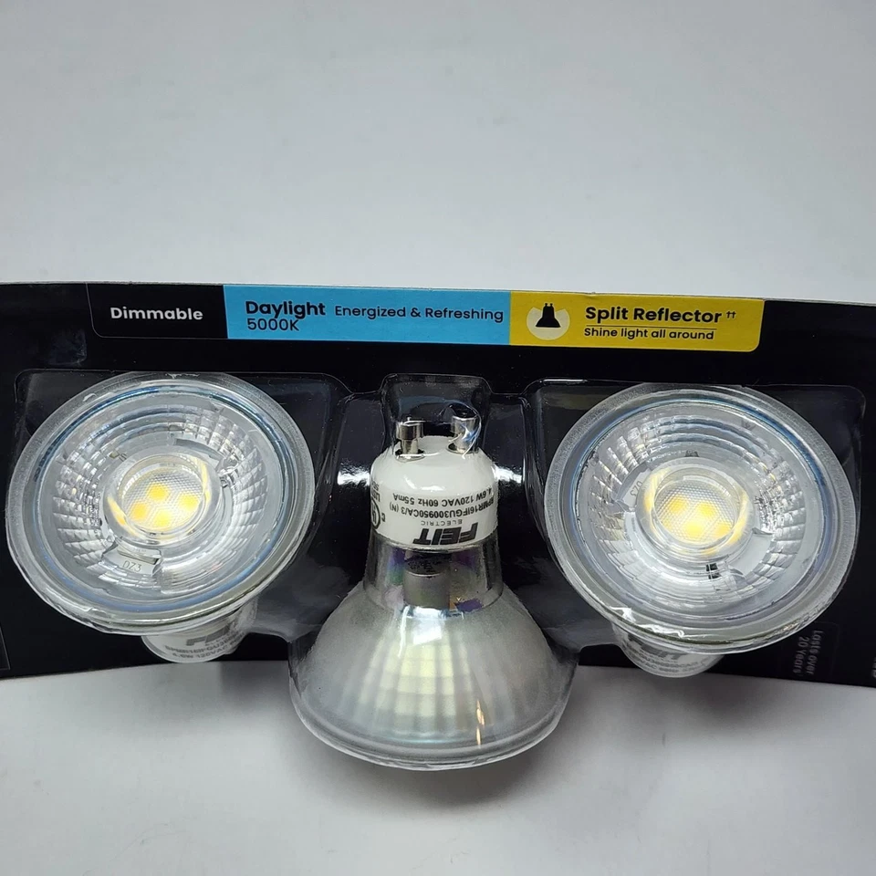 Feit Electric Daylight GU10 Bi-Pin Base LED PAR16 Flood Light Bulb (9 Bulbs) - Image 3 of 4