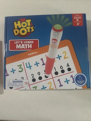 BRAND NEW! Hot Dots Let's Learn Math Kindergarten