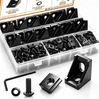 mankk 30 Set 2020 Series T Slot Rail Aluminum Extrusion Profile Connectors,20...