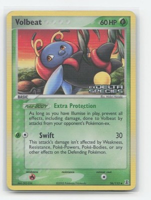 Volbeat 56/113 - UC Delta Species Pokemon Reverse Holo MP