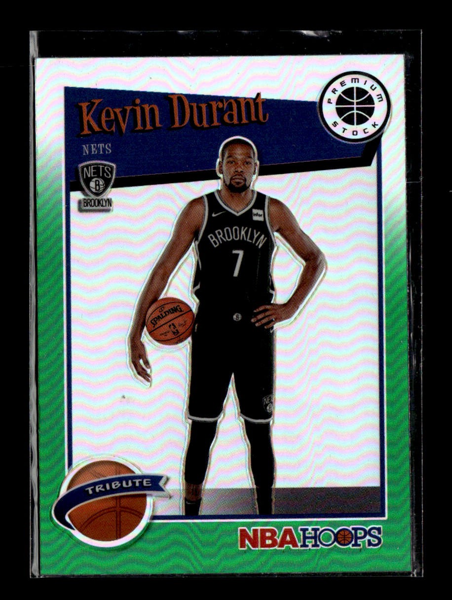 2019-20 Hoops Premium Stock #284 Kevin Durant Prizms Green