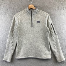 Patagonia Women's Gray Fleece Quarter Zip Pullover Sweater Jacket Size S