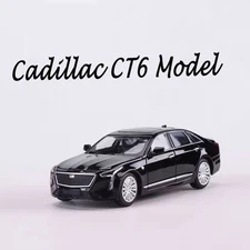 1:64 Scale Cadillac CT6 Black Sedan - Masdi Premium Diecast Collector's Edition