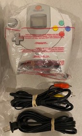 1999 SEGA DREAMCAST CONSOLE HKT-3020 LAUCH EDITION WHITE NTSC CIB TESTED WORKS C