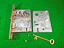 REMANUFACTURED NORWALK 8284 PUSH BUTTON MORTISE LOCK 2 3/4" BS, w/KEY (42534)