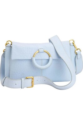 Vince Camuto Bubble Leather Livee Crossbody Ice Blue