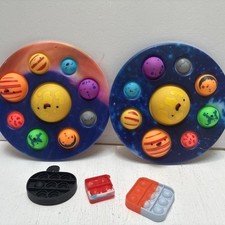 Planet Dimple Solar System Fidget Toy Galaxy Space Stress Relief Set 2 Bonus