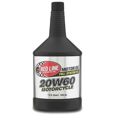 Red Line Oil 1260 Quart Bottle 20W60 Synthetic Oil for Motorcycle Racing Engines