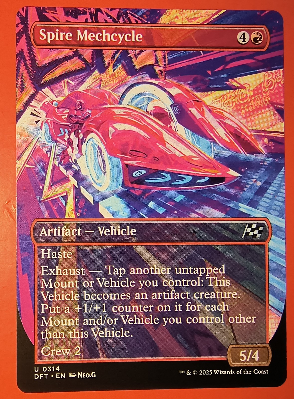 MTG, AETHERDRIFT: SPIRE MECHCYCLE, DFT, REGULAR, UNCOMMON #0314, NM BORDERLESS 