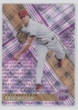 2019 Panini Elite Extra Edition Aspirations Purple 201/250 Erik Miller #86 0nr3