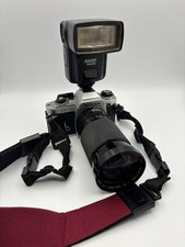 Nikon FG 35mm SLR Film Camera With Lens Flash - Untested - Spares Repairs Parts