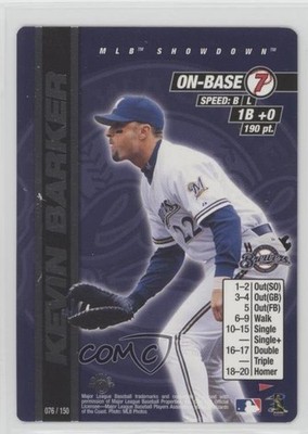2000 MLB Showdown Pennant Run Edition 1 Kevin Barker #076 0c4