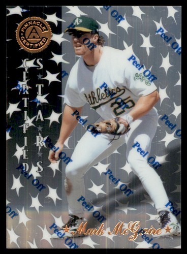 1997 PINNACLE CERTIFIED MARK MCGWIRE OAKLAND ATHLETICS #139