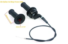 7/8" Bar Twist Handle Grip Bar Casting & Throttle Cable For Suzuki Motorcycle   