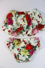 BAKER By Ted Baker BABY Girl Floral Rose Skirt & Bloomers 18-24 Mo DESIGNER New
