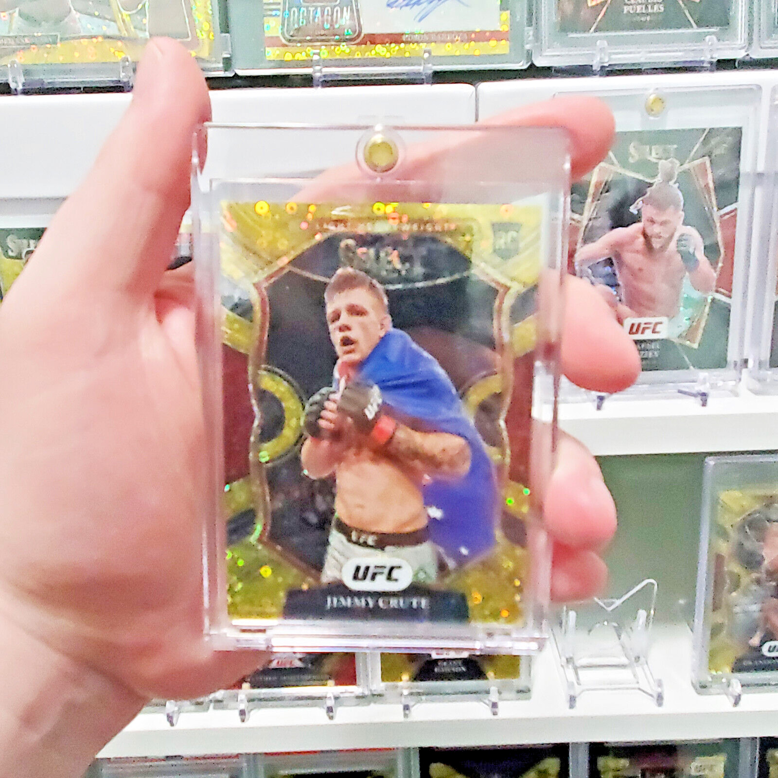 2021 Panini Select UFC Jimmy Crute Gold Disco Rookie /10 Concourse RC